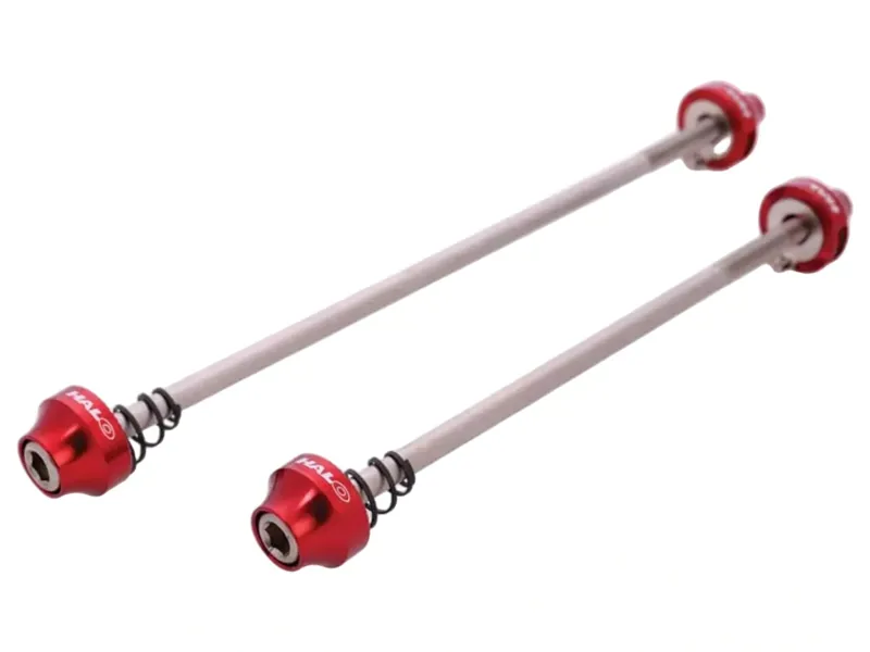 Balfes Bikes Halo Hex Key Skewers in Red | Free postage over £30, £10 off first order, price match & 0% finance.