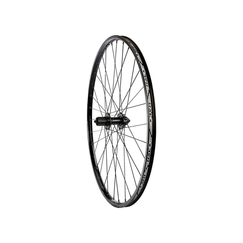 Balfes Bikes Halo White Line Urban 700c Universal Braking Rear Wheel in Black | Free postage over £30, £10 off first order, price match & 0% finance.