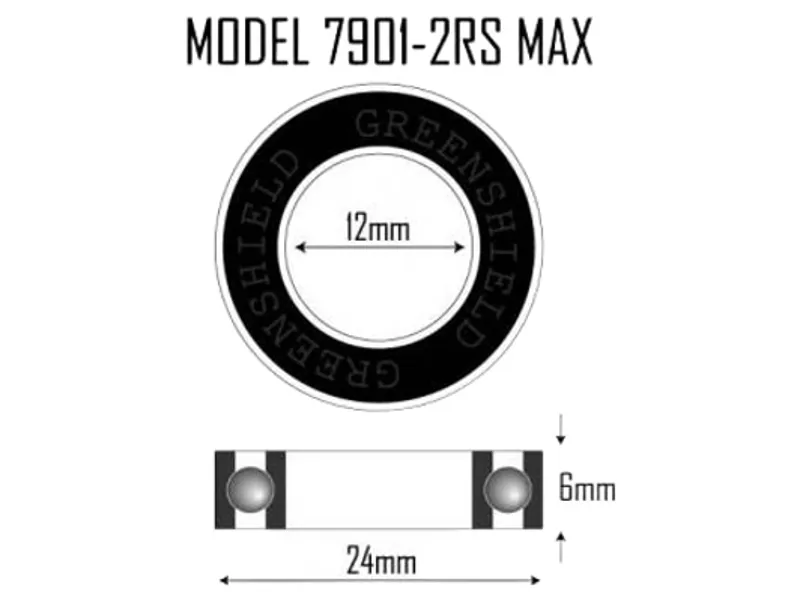 Halt BH7901-2RS MAX Suspension Bearing