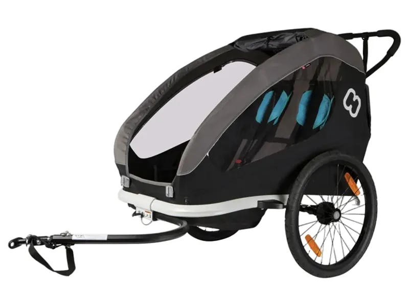 Hamax Traveller Child Bike Trailer Twin in Black/Grey