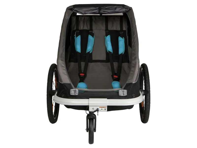 Hamax Traveller Child Bike Trailer Twin in Black/Grey-2