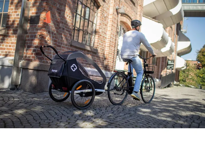 Hamax Traveller Child Bike Trailer Twin in Black/Grey-3