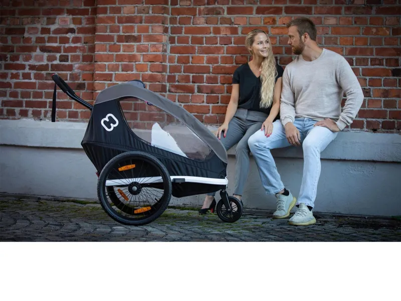 Hamax Traveller Child Bike Trailer Twin in Black/Grey-4