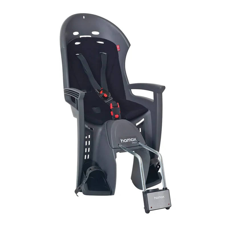 Hamax Smiley Rear Frame Mount Childseat in Grey and Black