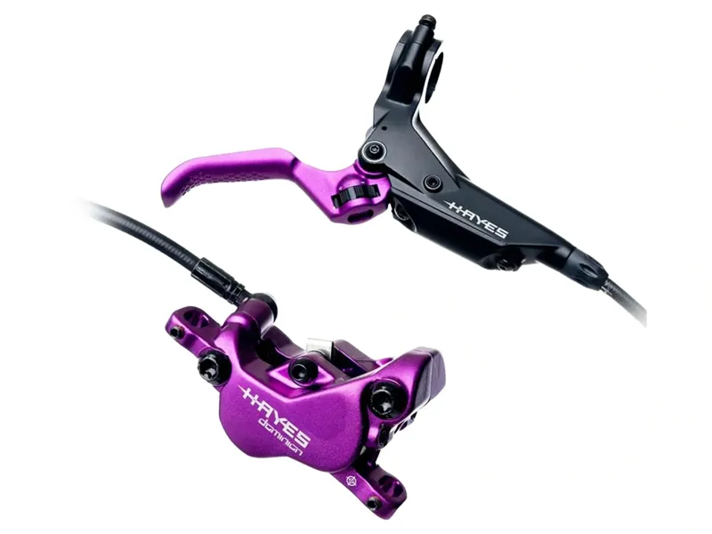 Hayes Dominion A4 Brake Kit Regular Reach Lever in Purple