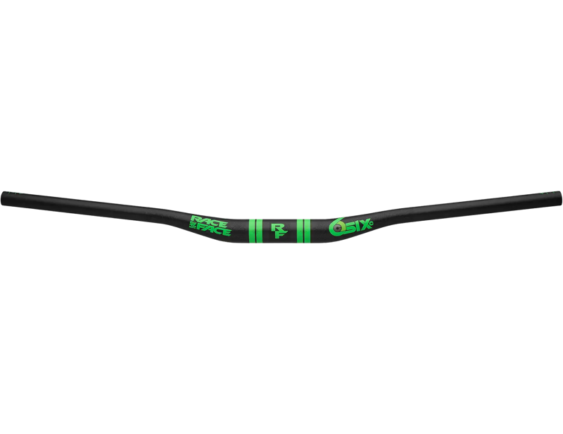 Balfes Bikes Race Face SIXC 20mm Rise Carbon Handlebar in Black/Green | Free postage over £30, £10 off first order, price match & 0% finance.