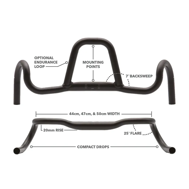 Redshift Kitchen Sink Handlebar - Loop in Black-4