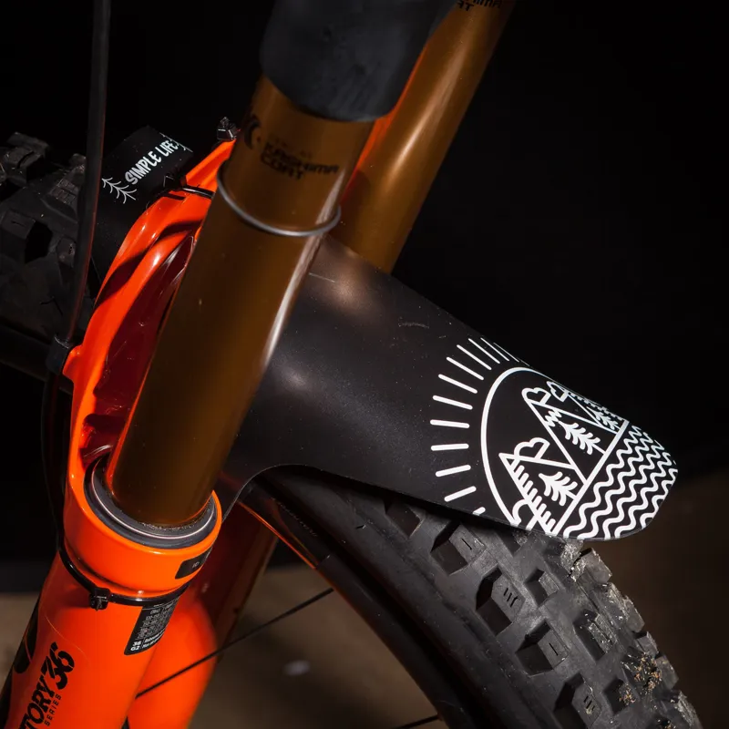 HKT 35Bikes Simple Life Front Mudguard in White-3