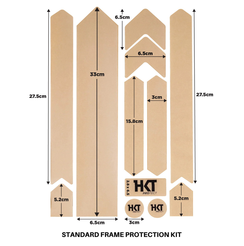 HKT Standard Frame Protection Kit in Matte Clear-1