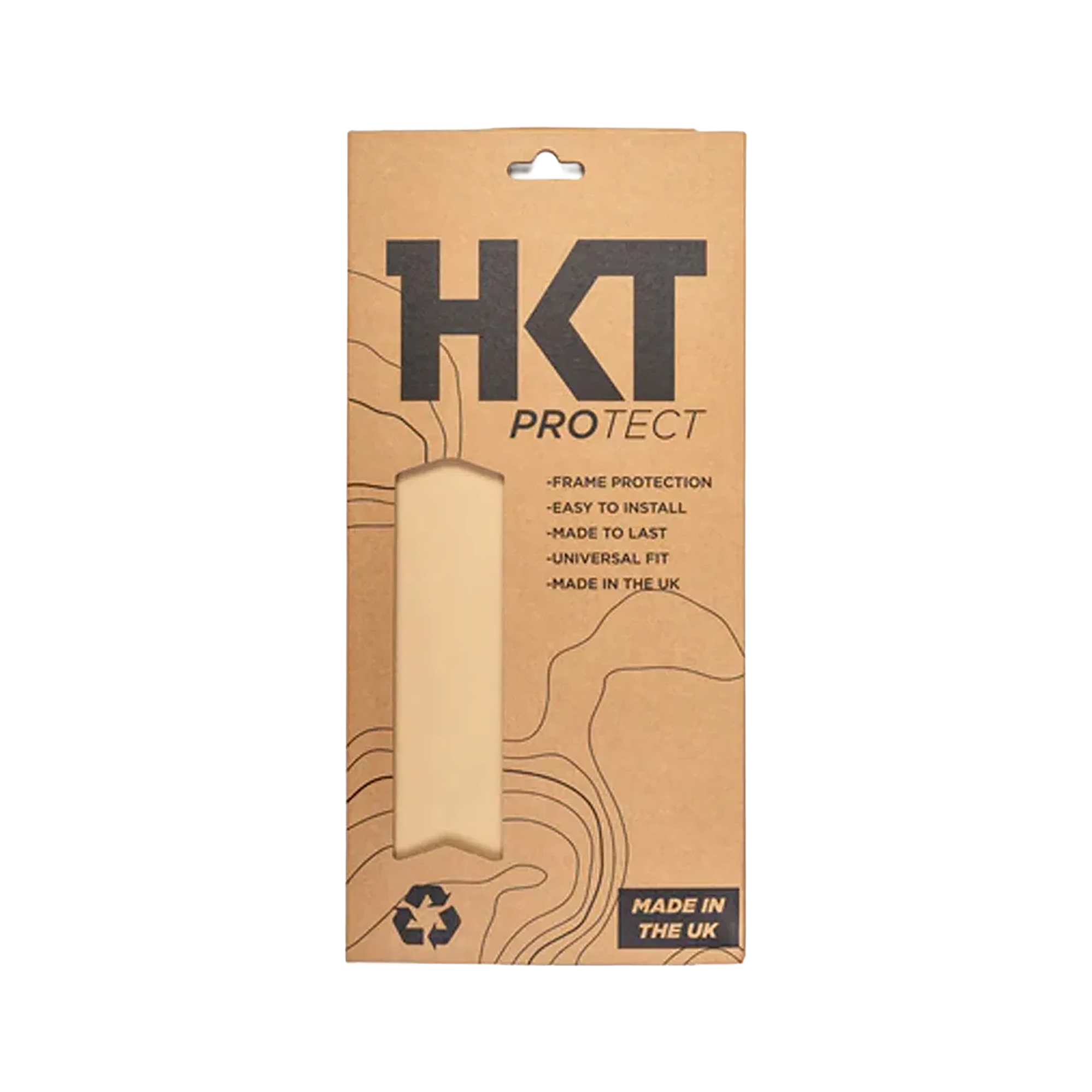 Full Frame Protector HKT The Full Monty Frame And Fork Bike Frame Protection Kit in Gloss Clear
