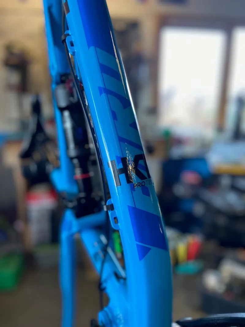 HKT The Full Monty Frame And Fork Bike Frame Protection Kit in Gloss Clear-3