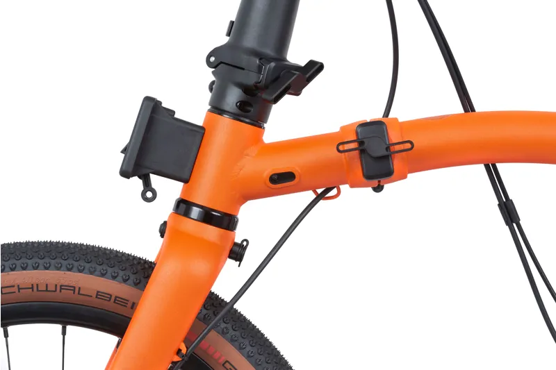 Brompton G Line with Roller Frame 8 Speed Folding Bike 2025 in Adventure Orange-5