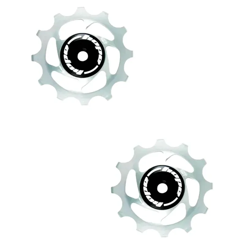 Balfes Bikes Hope 12 Tooth Jockey Wheel Pair in Silver | Free postage over £30, £10 off first order, price match & 0% finance.