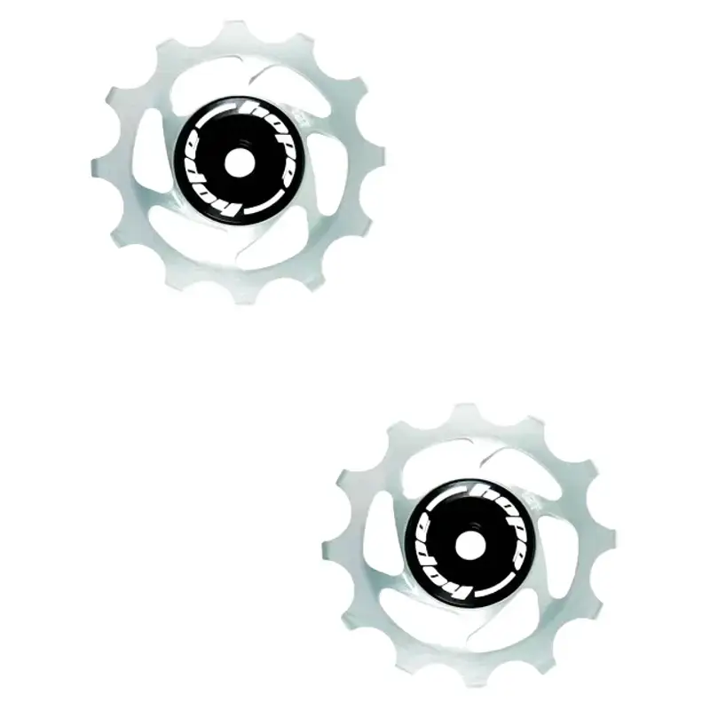 Balfes Bikes Hope 12 Tooth Jockey Wheel Pair in Silver | Free postage over £30, £10 off first order, price match & 0% finance.