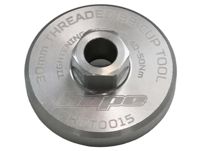 Hope 30mm Threaded Bottom Bracket Cup Socket Tool in Silver