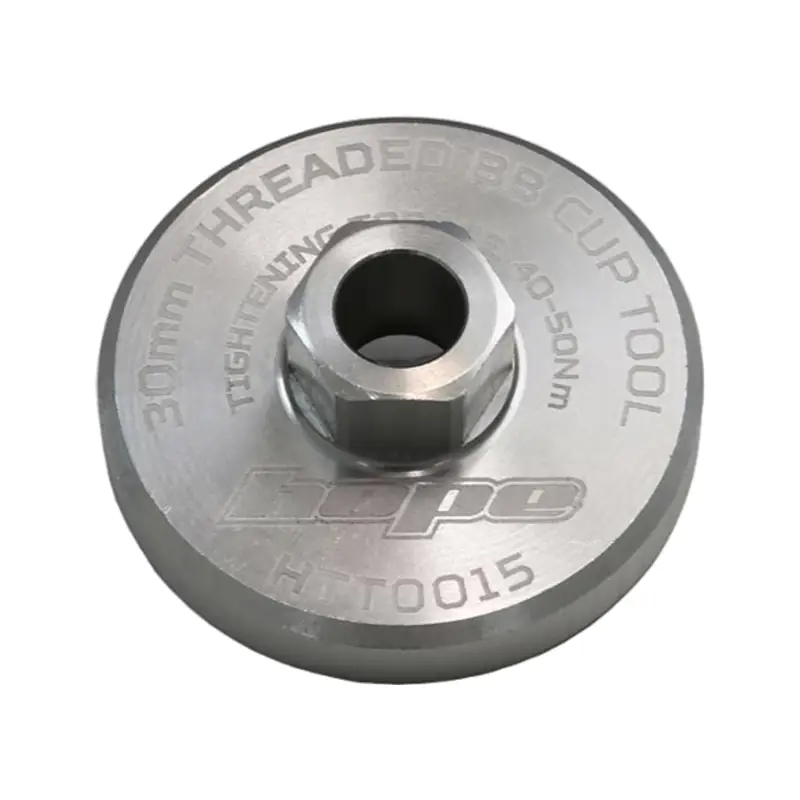 Balfes Bikes Hope 30mm Threaded Bottom Bracket Cup Socket Tool in Silver | Free postage over £30, £10 off first order, price match & 0% finance.