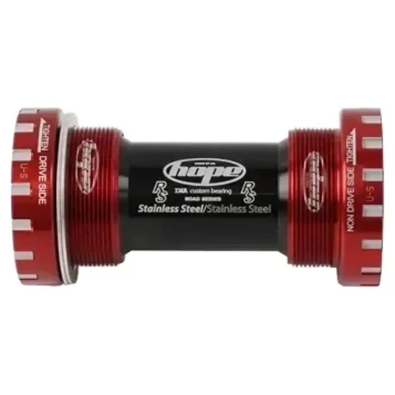 Balfes Bikes Hope Bottom Bracket Stainless Road in Red | Free postage over £30, £10 off first order, price match & 0% finance.