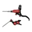 Hope Brake EVO GR4 - No Rotor - BRAIDED - Left Hand in Black/Red