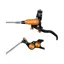 Hope Brake EVO GR4 - No Rotor - BRAIDED - Right Hand in Black/Orange