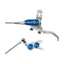Hope Brake EVO GR4 - No Rotor - BRAIDED - Right Hand in Silver/Blue