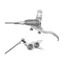 Hope Brake EVO GR4 - No Rotor - BRAIDED - Right Hand in Silver/Smoke