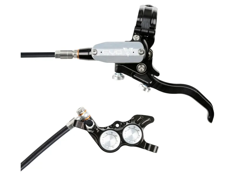 Hope Brake EVO GR4 - No Rotor - Left Hand in Black/Silver
