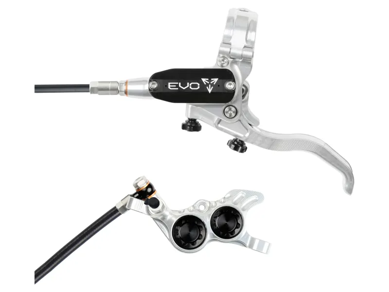 Hope Brake EVO GR4 - No Rotor - Left Hand in Silver/Black