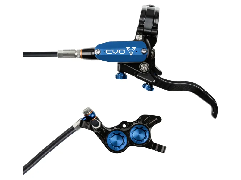 Hope Brake EVO GR4 - No Rotor - Right Hand in Black/Blue