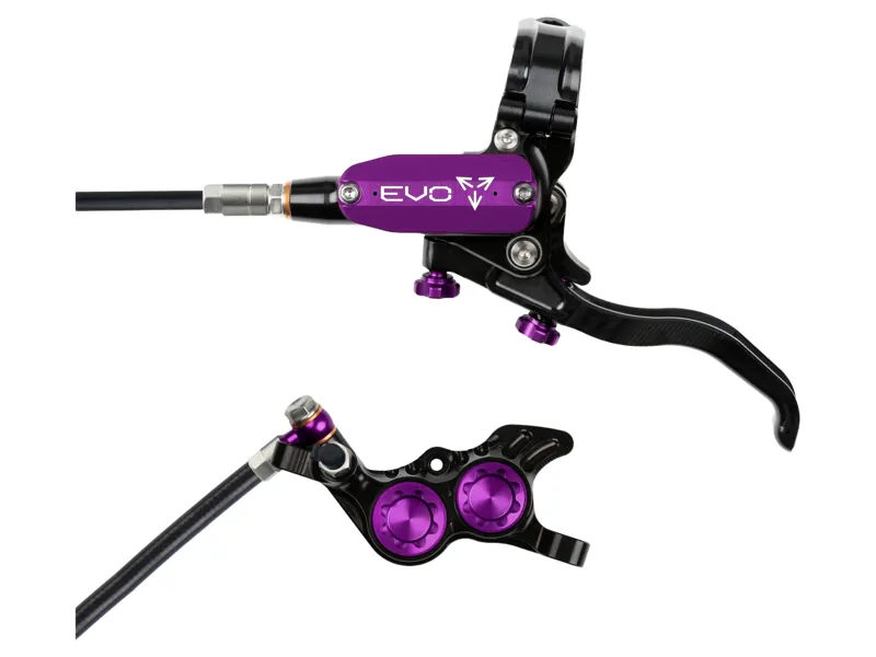 Hope Brake EVO GR4 - No Rotor - Right Hand in Black/Purple