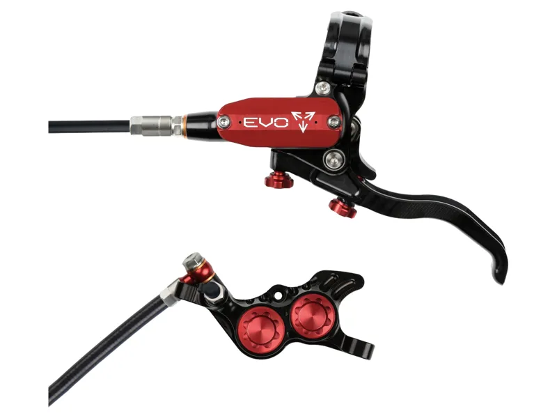 Hope Brake EVO GR4 - No Rotor - Right Hand in Black/Red