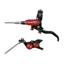 Hope Brake EVO TR4 - No Rotor -  BRAIDED - Left Hand in Black/Red