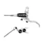 Hope Brake EVO TR4 - No Rotor -  BRAIDED - Left Hand in Silver/Black