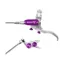 Hope Brake EVO TR4 - No Rotor -  BRAIDED - Left Hand in Silver/Purple