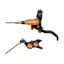 Hope Brake EVO TR4 - No Rotor -  BRAIDED - Right Hand in Black/Orange