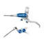 Hope Brake EVO TR4 - No Rotor -  BRAIDED - Right Hand in Silver/Blue