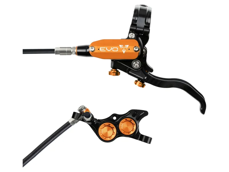 Hope Brake EVO TR4 - No Rotor - Left Hand in Black/Orange