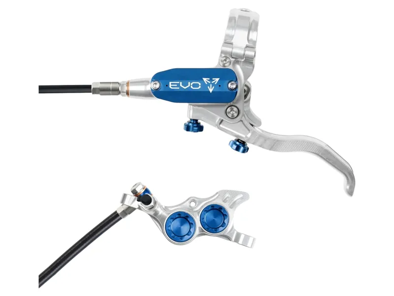 Hope Brake EVO TR4 - No Rotor - Left Hand in Silver/Blue