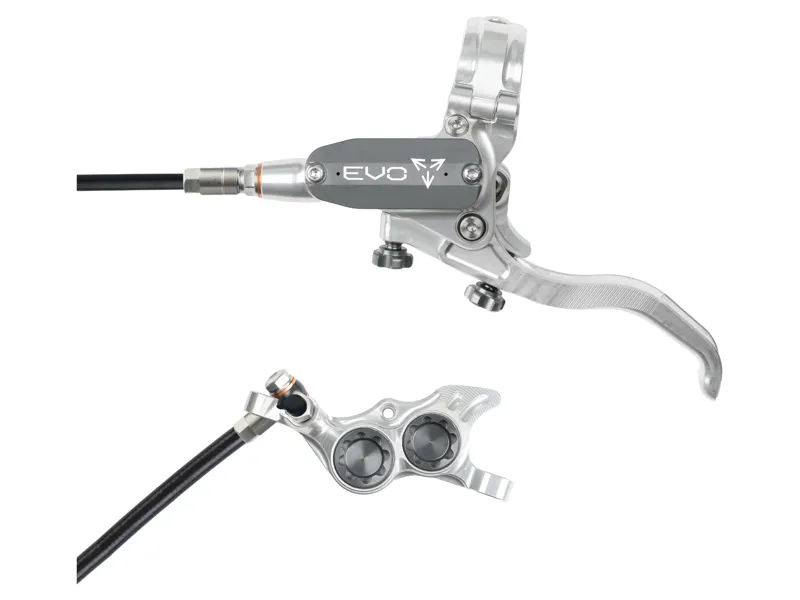 Hope Brake EVO TR4 - No Rotor - Left Hand in Silver/Smoke