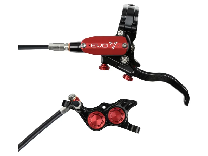 Hope Brake EVO TR4 - No Rotor - Right Hand in Black/Red