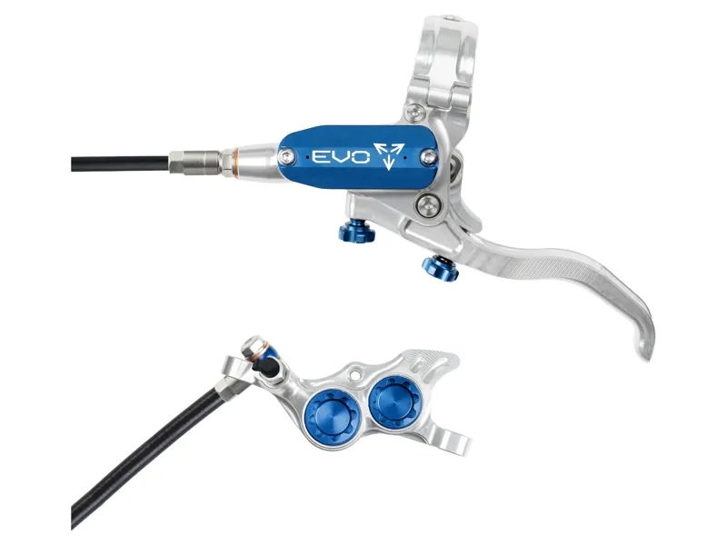 Hope Brake EVO TR4 - No Rotor - Right Hand in Silver/Blue