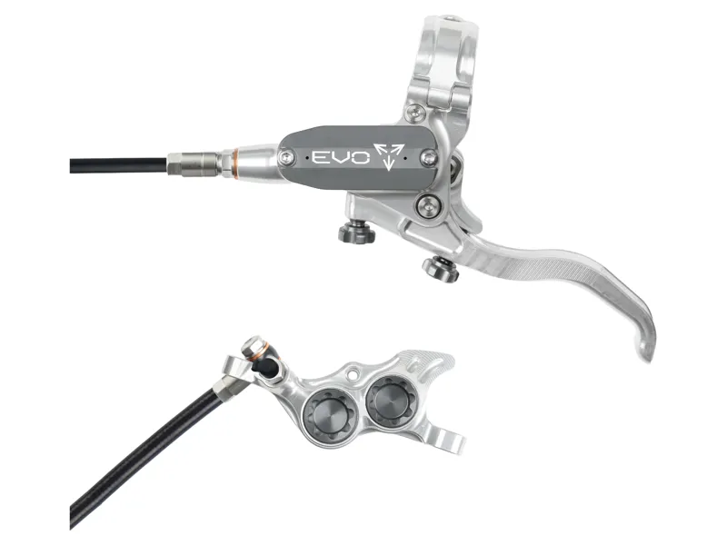Hope Brake EVO TR4 - No Rotor - Right Hand in Silver/Smoke
