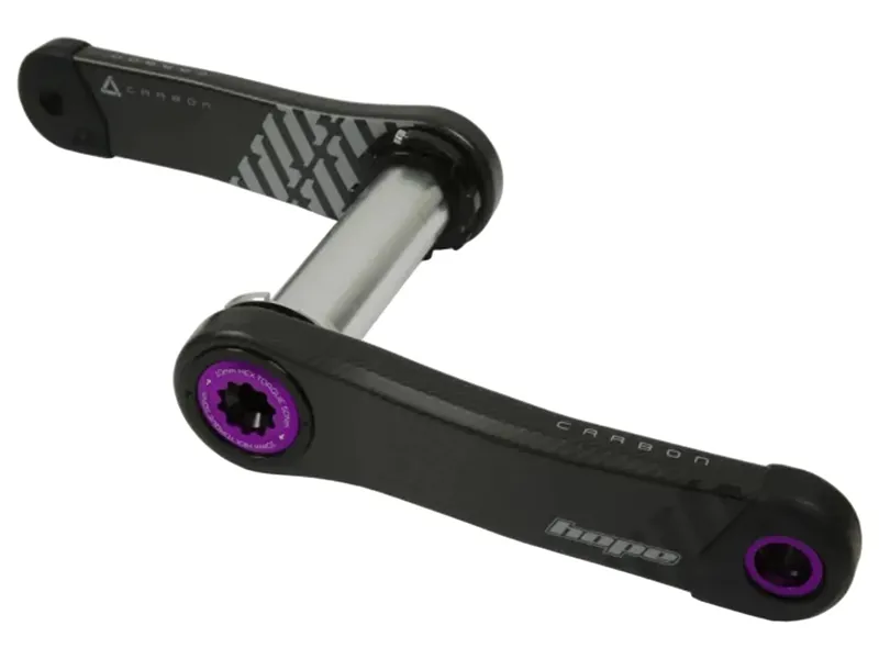 Hope Carbon 73mm Wide Crankset in Purple