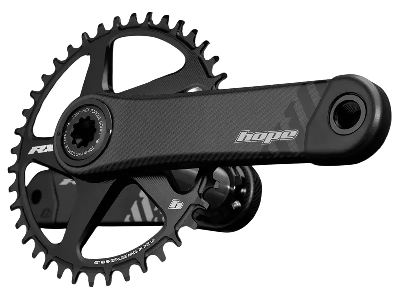 Hope Carbon RX Crankset in Black-1