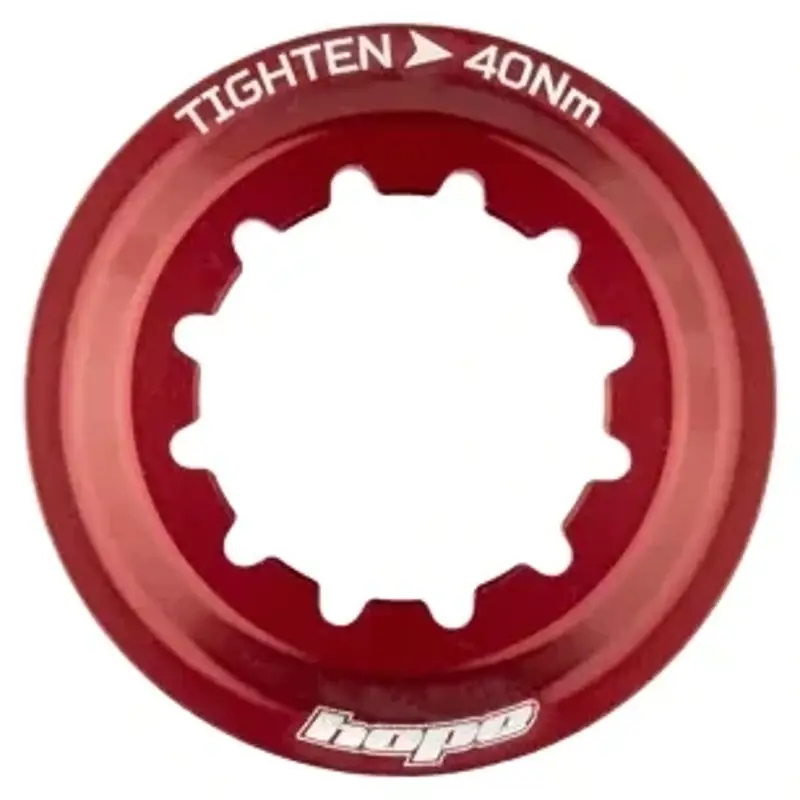 Balfes Bikes Hope Centre-Lock Lockring in Red | Free postage over £30, £10 off first order, price match & 0% finance.