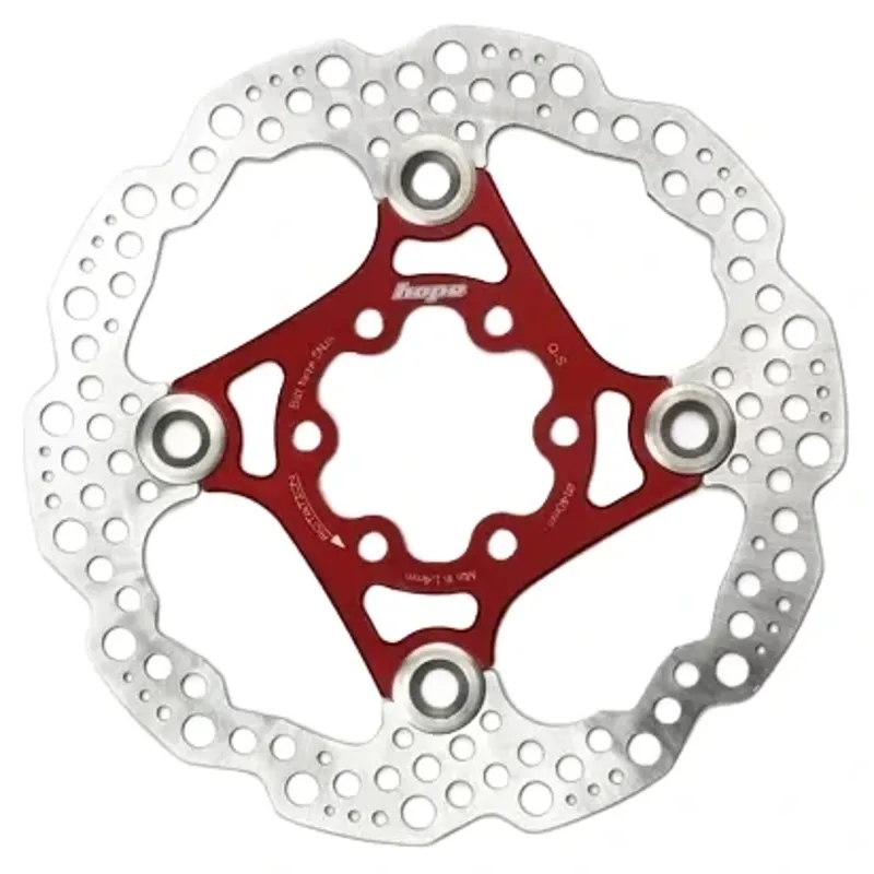 Balfes Bikes Hope Floating Disc 6 Bolt 140mm Rotor in Red | Free postage over £30, £10 off first order, price match & 0% finance.