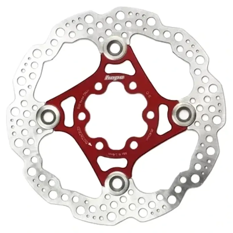 Balfes Bikes Hope Floating Disc 6 Bolt 140mm Rotor in Red | Free postage over £30, £10 off first order, price match & 0% finance.