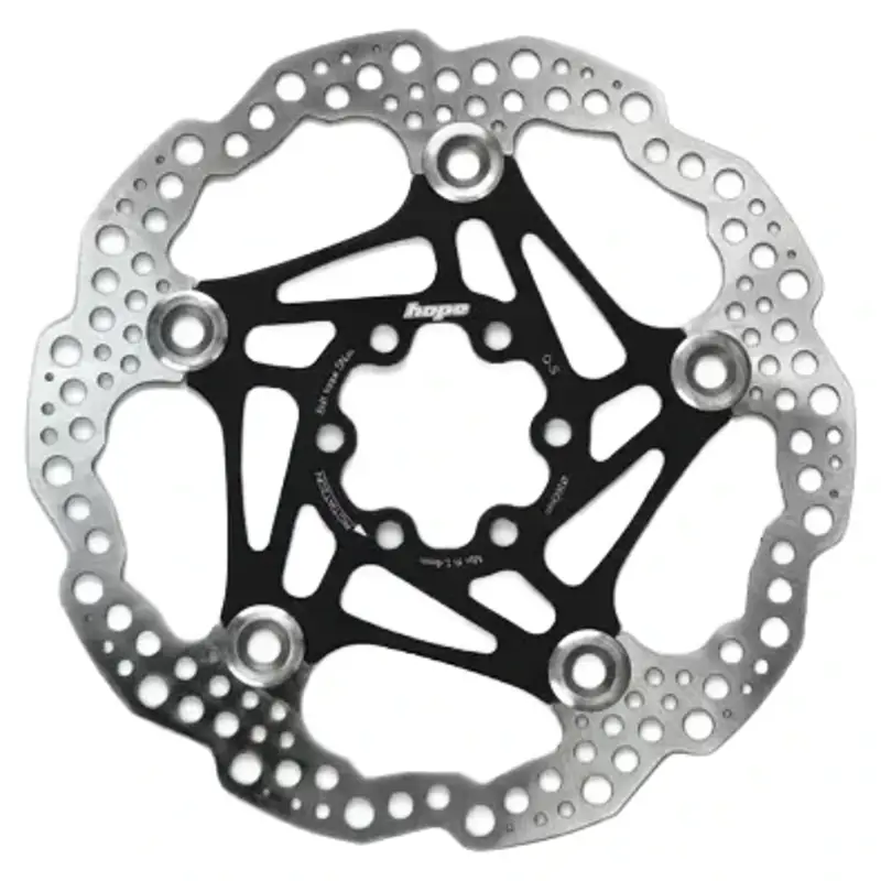 Balfes Bikes Hope Floating Disc 6 Bolt 160mm Rotor in Black | Free postage over £30, £10 off first order, price match & 0% finance.