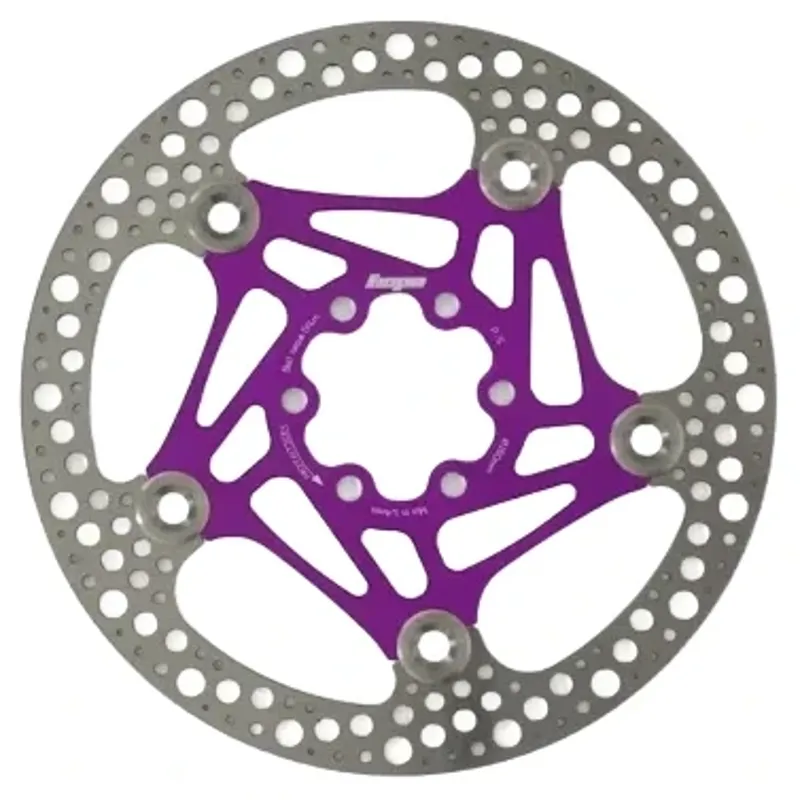 Balfes Bikes Hope Floating Disc 6 Bolt 160mm Rotor in Purple | Free postage over £30, £10 off first order, price match & 0% finance.