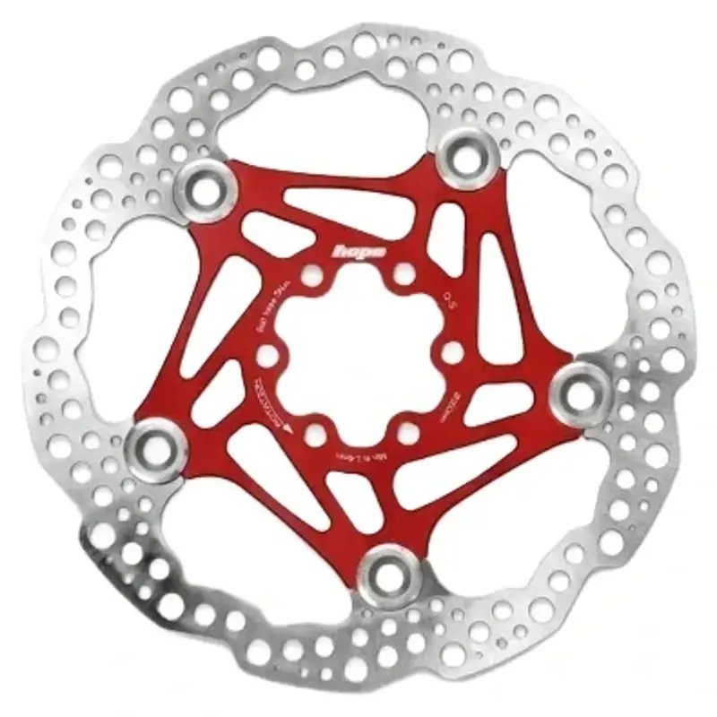 Balfes Bikes Hope Floating Disc 6 Bolt 160mm Rotor in Red | Free postage over £30, £10 off first order, price match & 0% finance.