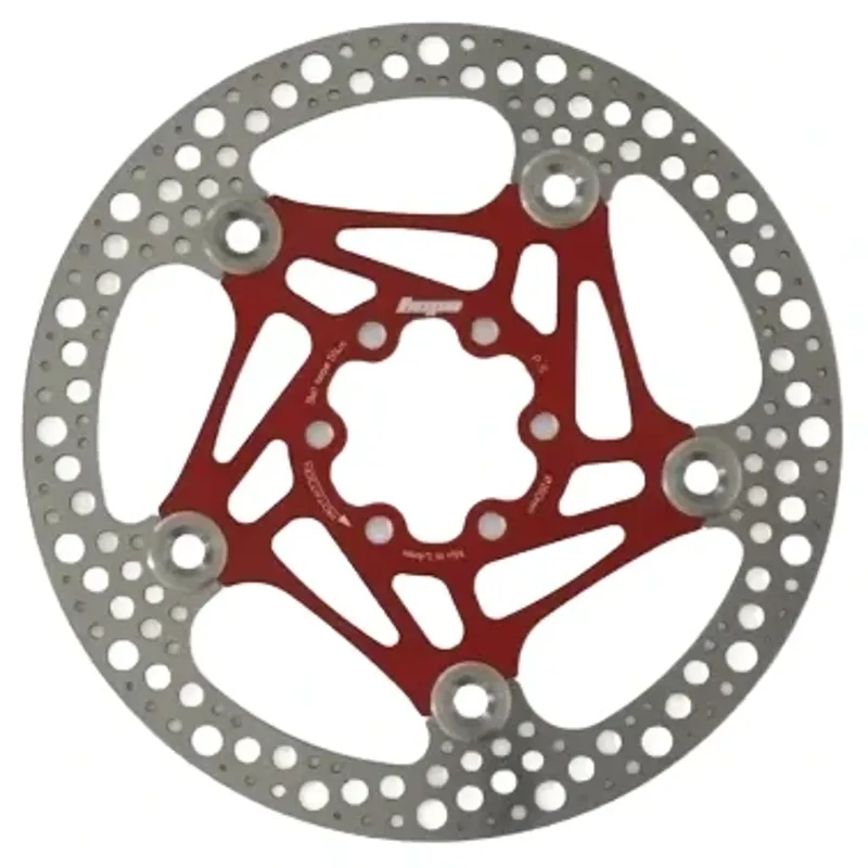 Balfes Bikes Hope Floating Disc 6 Bolt 160mm Rotor in Red | Free postage over £30, £10 off first order, price match & 0% finance.